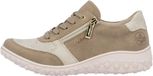 Rieker Nabukino-sneakers met veters Beige Vrouwen Lage sneakers Synthetisch Rubber
