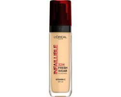 L'Oréal Make-Up Designer Infallible 24HR Fresh Wear Foundation - 120 Vanille - Langhoudende Foundation met SPF 25 - 30 ml
