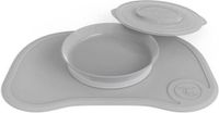 Twistshake Klikmat + bord Pastel grijs - 3 delig - 6-10 maanden - Grijs