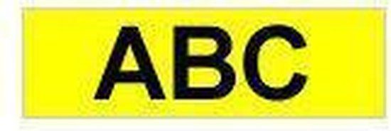 Brother TZe-FX661 Flexi ID tape zwart op geel 36 mm (origineel)