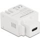 Delock USB-C - terminal block Keystone USB-lader module | 10,5W | wit