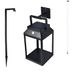Lumisky Led-lantaarn van hybride metaal, op zonne-energie en oplaadbaar, met accessoires ALTEA H25cm