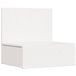 vidaXL Nachtkastje met lade wit 42 x 32,5 x 40 cm massief grenenhout