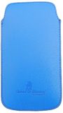 Urban Monkey Hoes voor mobiele telefoon met pulltab en microvezelvoering voor smartphone tot 4-4,3 inch blauw