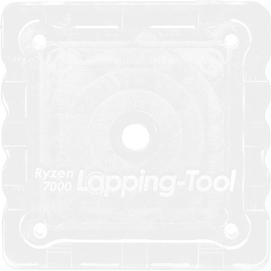 Thermal Grizzly Lapping Tool - Ryzen 7000 - Acrylglas - transparant