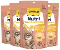 GimCat Kattensnack Nutri Taurine Bites - 4 x 40 gr - Voordeelverpakking