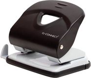 Q-CONNECT Light Duty perforator, metaal, 30 blad, zwart