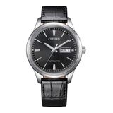 Citizen NY4058-01EC Horloge - Leer - Zwart - Ø 40 mm
