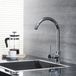 Hudson Reed Como Robinet mitigeur cuisine - Bec pivotant moderne - Laiton chromé