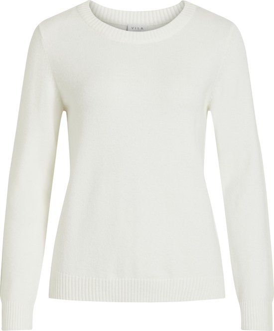 VILA VIRIL O Women's Sweater - Size L - White Alyssum