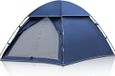 Merkloos Tent voor 2 personen, koepeltent, 3-seizoenen, ultralicht, donkerblauw