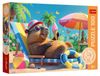 Puzzel Capibara op het strand - 100 stukjes