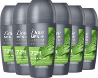 Dove Men+Care Advanced Anti-Transpirant Deodorant Roller - Extra Fresh - 6 x 50 ml - Voordeelverpakking