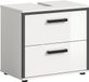 Xonox.Home Kojak wastafelonderkast (B/H/D: 60x55x37 cm) wit hoogglans/antraciet