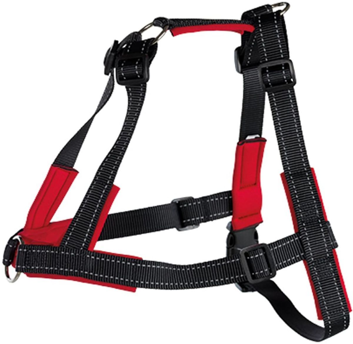TRIXIE Lead'n'Walk Soft tuig zwart maat L-XL 65-105 cm