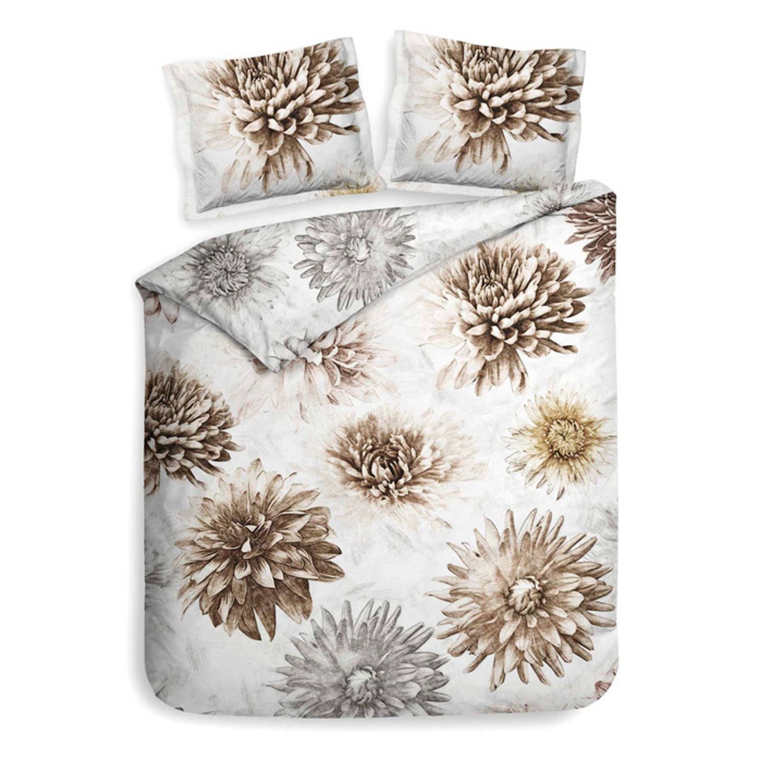 Heckett & Lane Dairis Dekbedovertrek - Naturel - 200x200/220 cm