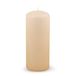 DONAU Home Stompkaarsen, klassieke kaars/crème, beige, 1 stuk, 20 x Ø 8 cm, ongeparfumeerd, voor decoratie, 100 uur brandduur, decoratieve kaarsen, waskaars, tafelkaarsen, altaarkaars