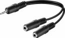 LogiLink CA1046 Jackplug Audio Aansluitkabel 0.20 m Zwart (mat)