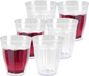 PlasticForte Drinkglazen/waterglazen Picardie - 12x stuks - kunststof - transparant - 250 ml - onbreekbaar