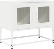 vidaXL Tv-meubel 68x39x60,5 cm koudgewalst staal wit