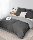lionto dibea Renforcé omkeerbaar beddengoed van 100% katoen, 135 x 200 cm, kussensloop 80 x 80 cm, 2-delig beddengoed voor elk seizoen, onderhoudsvriendelijk en vormvast, incl. Oeko-Tex-certificaat