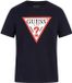 Guess Logo T-shirt met ronde hals CN Original Blauw
