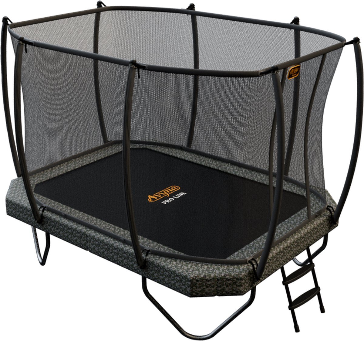 Avyna Pro-Line trampoline 223 - 305x225 + Royal Class Veiligheidsnet & gratis Trapje - Camouflage