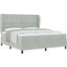 Maison Exclusive - Lit boxspring avec tête de lit gris clair 200 x 180 cm, velours