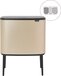 Brabantia Bo Touch Bin Prullenbak - 3 x 11 liter - Metallic Gold