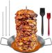 Sans marque Brochettes de grill verticales en acier inoxydable