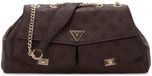 GUESS Blake Convertible Crossbody Flap Brown Logo donkerbruin