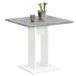 VidaXL Keuken- & Eettafel Betongrijs en Wit 70x70x77.5 cm