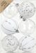 Inge-glas Inge Christmas Goodz luxe kerstballen - 6x - 8 cm - kunststof - zilver/wit