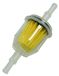 Ratioparts brandstoffilter benzinemotor diameter 7,4/8,4 mm aansluiting, wit geel