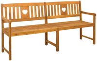 vidaXL Tuinbank Naturel 180 x 55,5 x 90 cm Massief Acacia Hout