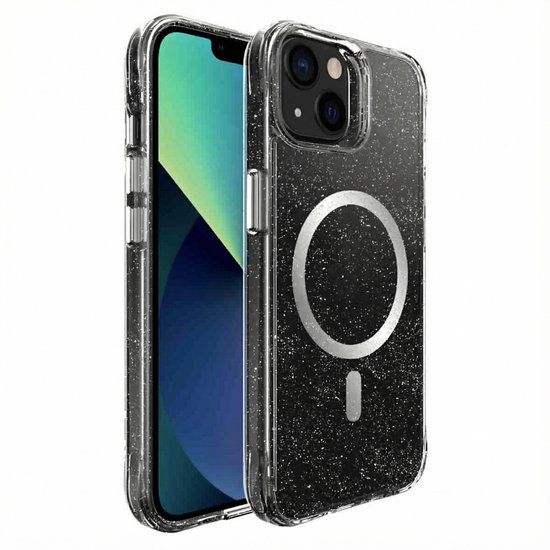 imoshion Glitter Backcover geschikt voor Apple iPhone 13 - Zilver