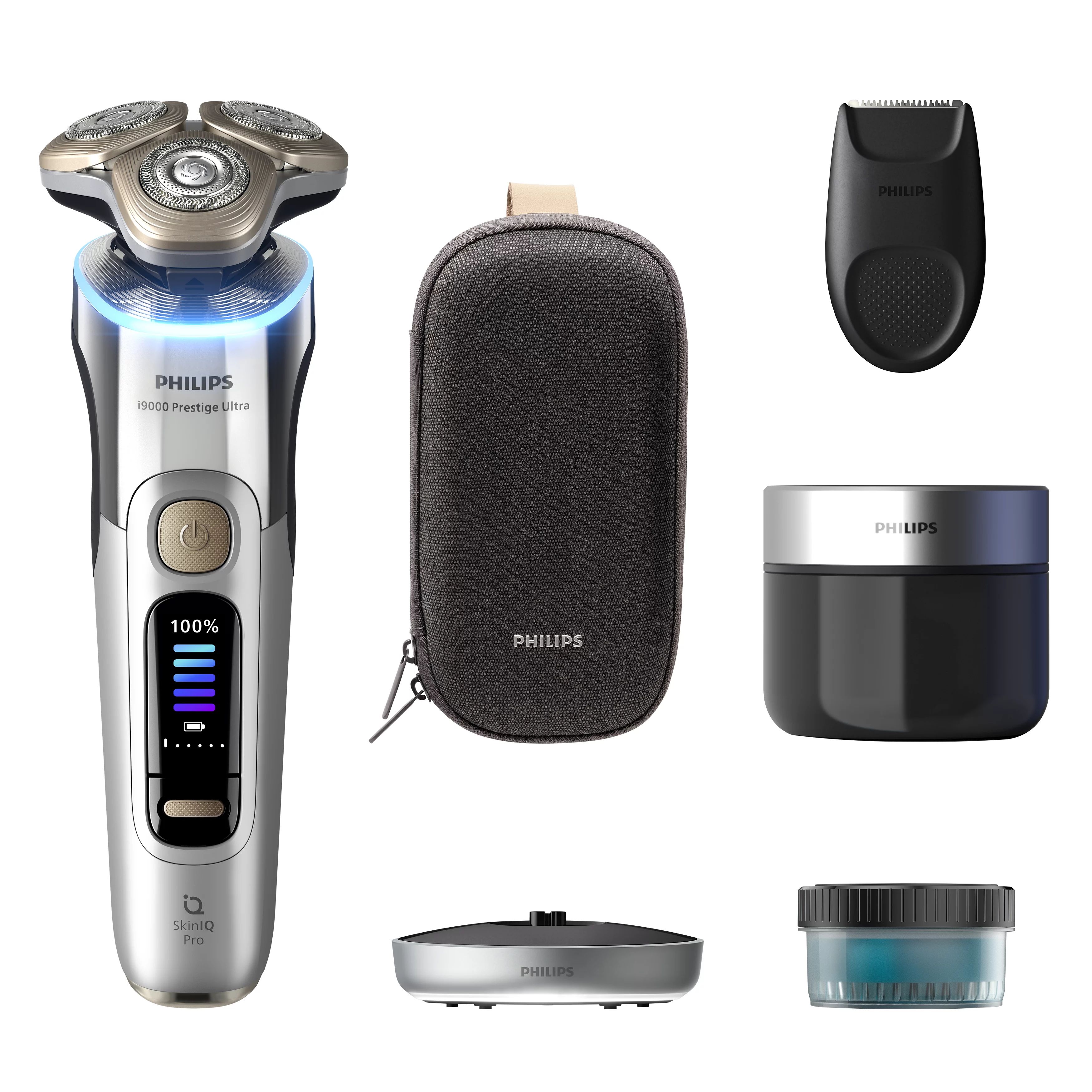 Philips i9000 Prestige Ultra XP9404/31 Wet&Dry Elektrisch Scheerapparaat met SkinIQ Pro