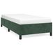 VidaXL Cadre de lit Velours Vert Foncé 100x200 cm