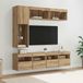 Maison Exclusive - Meuble TV, 7 pièces, 30,5 x 30 x 102 cm, chêne avec finition artisanale