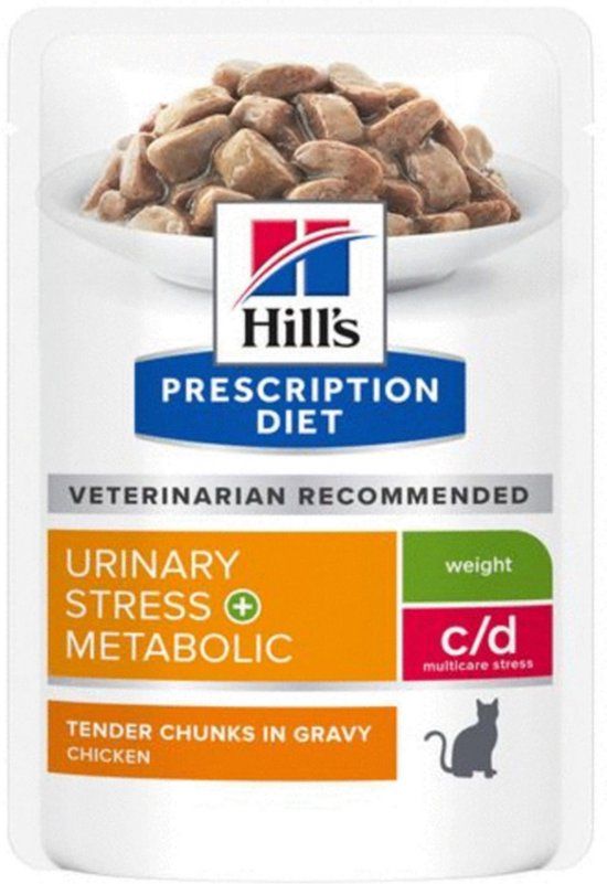 Hill's Prescription Diet C/D Urinary Stress + Metabolic Feline - 12 x 85g