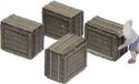 MBZ 80263 H0 kisten voor europallets Lasercut bouwpakket
