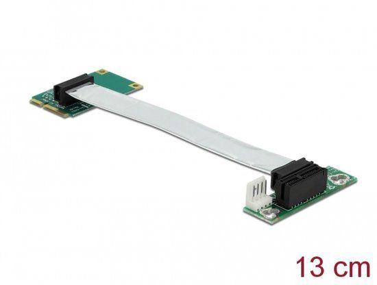 Delock Riser Card Mini PCI Express > PCI Express x1 left insertion