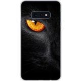 1001 coques Samsung Galaxy S10e Oeil de panthere bedrukt siliconen hoesje