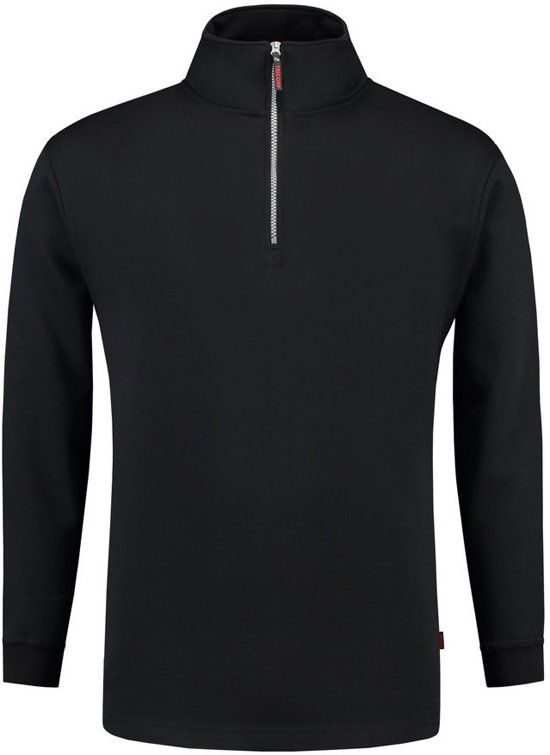 Tricorp Sweater ritskraag - Casual - 301010 - Zwart - maat XL