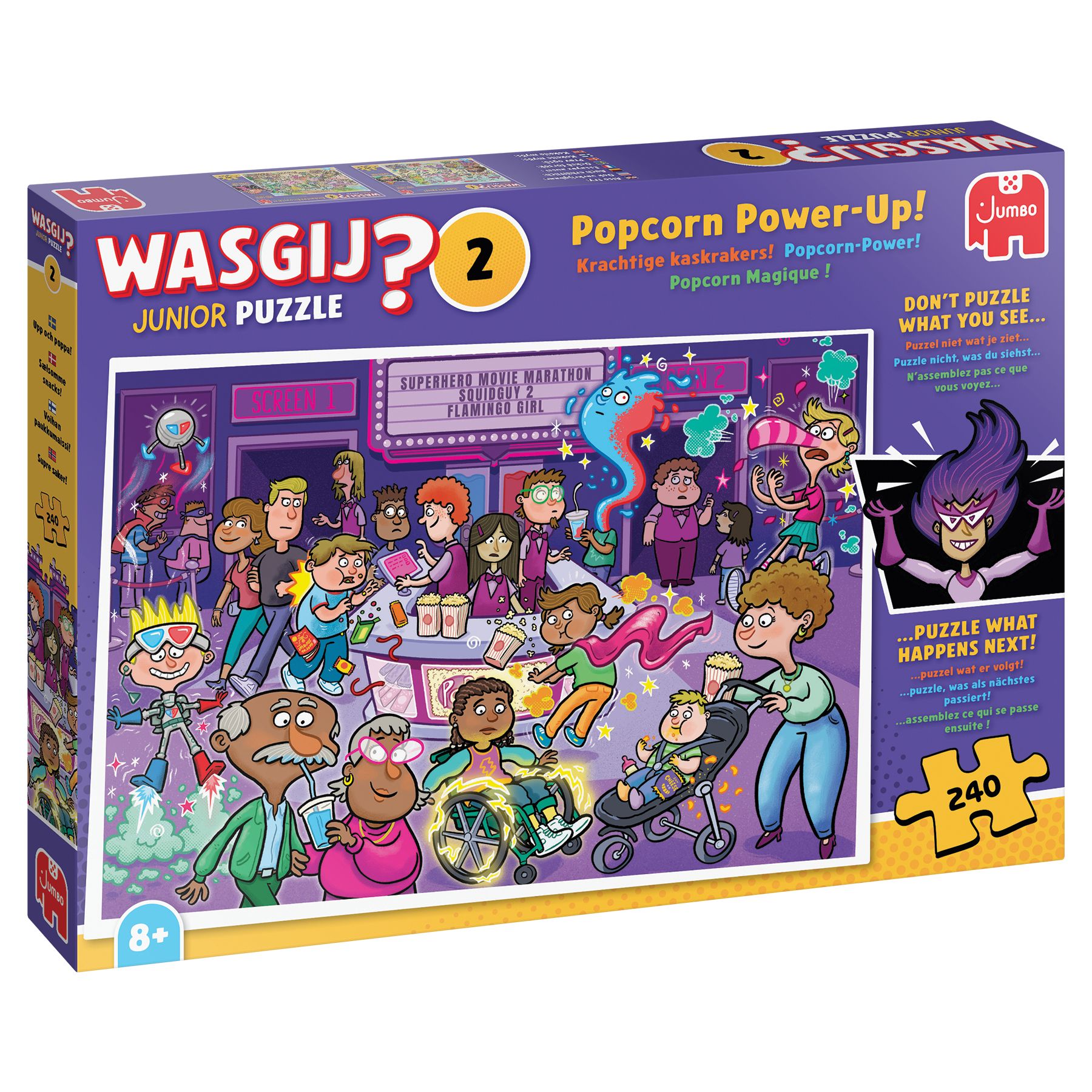Jumbo Wasgij Junior 2 - Krachtige Kaskrakers! Legpuzzel (240 stukjes)