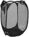 Gerimport Panier à linge flexible/pliable - Noir - Plastique - 30 x 30 x 50 cm - 55 litres