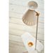 Warm Nordic Cone lampadaire avec table, cachemire/marbre