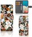 B2Ctelecom Hoesje voor Samsung Galaxy A73 5G Dark Flowers