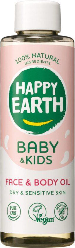 Happy Earth Face & Body Oil 100% Natural Baby & Kids - 150 ml