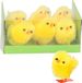 Koopman International Paas kuikens - 6x - geel - pluche - 4 cm - Pasen decoratie